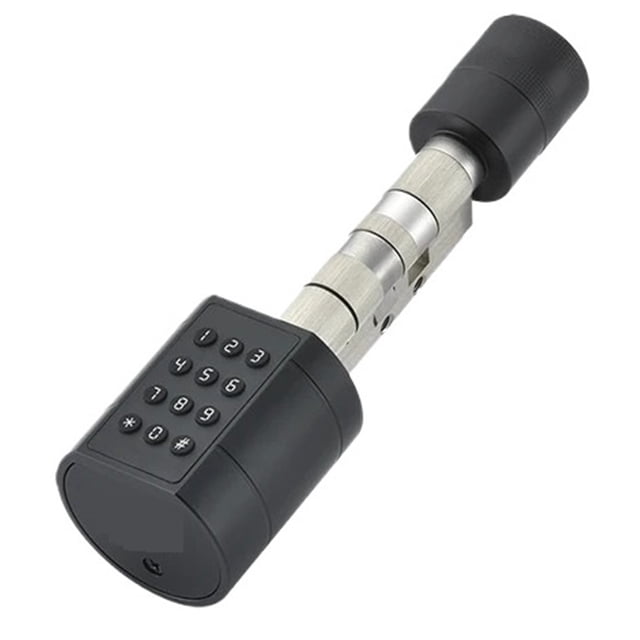 Fingerprint Cylinder Electronic Smart Door Lock Digital Keypad Code Key Card Remote Control Adjustable Home Apartment ,Easy to Use