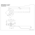 thumbnail image 2 of Kingston Brass KTCHX3 French Country Front Mount Toilet Tank Lever in Antique Brass, 2 of 5