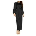 thumbnail image 1 of MesaSe Robe Musulmane pour Femmes Kaftan Arabe Jilbab Abaya Islamique Robe Maxi en Dentelle, 1 of 3