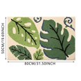 thumbnail image 4 of Leaf Carpet*1 Piece Bathroom Runner Rug Bathroom Anti Slip Carpet Bathtub Absorbent Carpet Kitchen Quick Drying Carpet Entrance Mat Velvet Carpet Flower Carpet Carpet (4 15.7X23.6''), 4 of 9