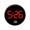thumbnail image 1 of Digital Car Clock - Stick On, Automotive Digital Clock with LED Display, Clear LCD Screen - Ideal Car Interior Accessory, Made of Metal, 1 of 5