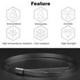 thumbnail image 2 of Stainless Steel Cable Ties, 100 Pcs 7.9 Inches Heavy Duty Self-Locking Cable Zip Ties, Metal Exhaust Wrap Locking Ties, 2 of 5