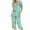 Mint Green, variant on vigerkar Womens Pajama Sets Short Sleeve Top and Capri Pants 2 Piece Lounge Sets Summer Ladies Pjs Sets with Pockets Pj Loungewear Blue, XL