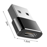 Adapter Type C to USB Metal Port Alloy Female to Male Charging Data Transfer Converter