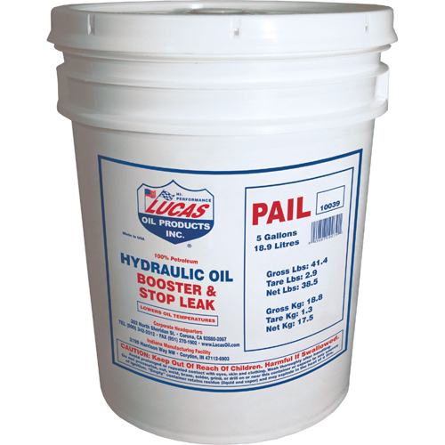 Lucas 10039 Hydraulic Oil Boost/Stop Leak 5 Gallon