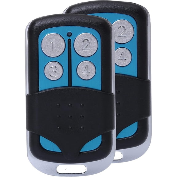 Alisontech Remote Control (2-Pack) — Compatible Only with LiftMaster, Chamberlain, Sears, and Craftsman Garage Door Openers Featuring A Green "Learn" Button (Compatible Models: 81LM, 82LM, 83LM, 850C