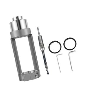 DOLITY Square Hole Drill Fixed Bracket with Bit Attachment for Handheld Power Drill 10mm Bit