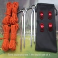 thumbnail image 3 of Toystoory Cuerda de tienda Clavijas de fijación de aleación de aluminio Hebilla ajustable Cordón Camping Cordón de dosel a prueba de viento carpas, 3 of 6