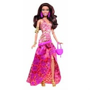 barbie fashionistas in the spotlight gown doll, orange