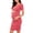 Red, variant on Taqqpue Womens Summer Maternity Dress Short Sleeve Round Neck Striped Print Pregnancy Midi Dress Casual Mama Maternity Clothes Bodycon Dress for Daily Wearing or Baby Shower