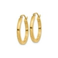 thumbnail image 4 of Primal Gold 14K Yellow Gold 2mm Square Tube Hoop Earrings, 4 of 5