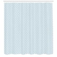 thumbnail image 2 of Muted Colors Shower Curtain, Abstract Aqua Tone Continuing Ornamental Silhouettes, Fabric Bathroom Set with Hooks, 69W X 84L Inches Extra Long, Lilac Pale Blue Baby Blue, by Ambesonne, 2 of 2