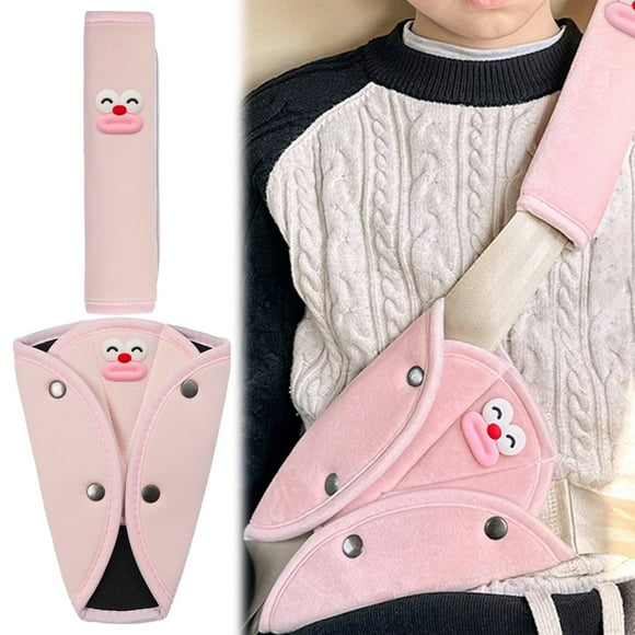 Cqxid Polyester Seat Cushion Under $10 For Kids Soft & Breathable Strap For Neck And Shoulder Child Seat Belt Cover For Car Booster Seat & Stroller Cute & Comfortable For Boys And Gir