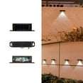 thumbnail image 1 of Aplique solar de pared para exteriores, aplique de pared para jardín, aplique de pared impermeable, aplique de pared decorativo, juego de 4 apliques de pared para exteriores, marco de metal,, 1 of 9