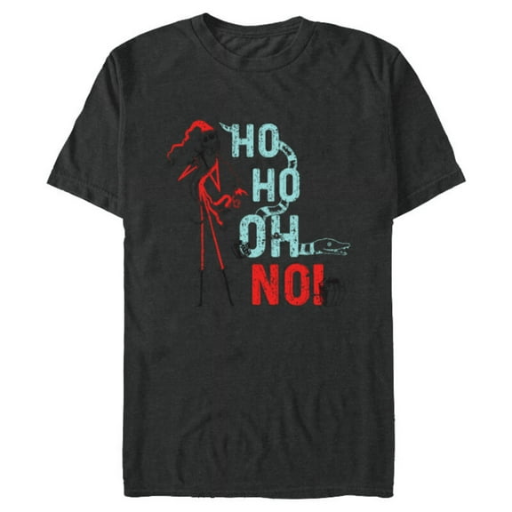 Disney The Nightmare Before Christmas Jack Ho Ho Oh No - Short Sleeve Blended T-Shirt for Adults – Customized-Dark Heather