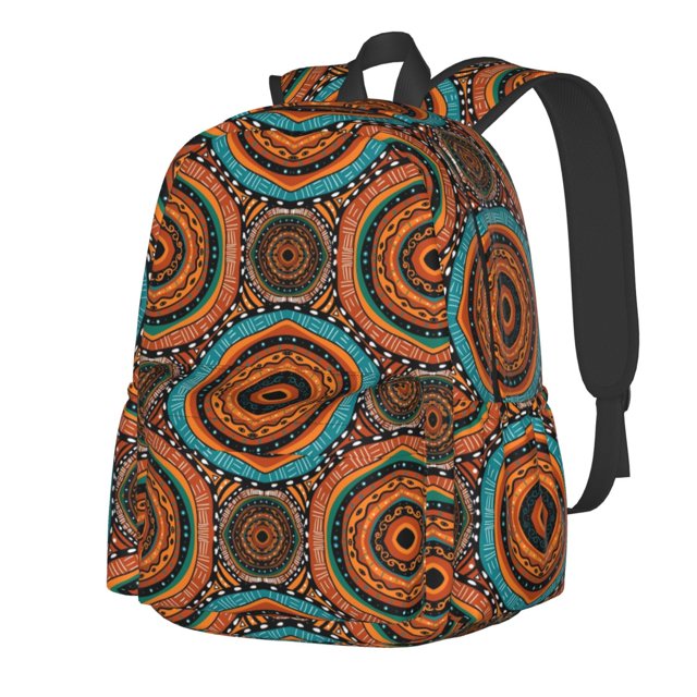 Disketp African Tribal Style Mochila Escolar de Gran Capacidad y Peso Ligero, Mochila de Viaje Ideal para Escuela, Trabajo y Uso Diario, Cómoda y con Estilo