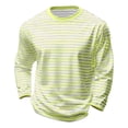 thumbnail image 4 of PEASKJP Henley Shirts for Men Long Sleeve Men's Shirts Long Sleeve Cotton T-Shirt Crew Neck Light Tees Classic Basic Casual Tops Plain Soft Shirt Light Yellow,L, 4 of 4