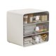 thumbnail image 1 of Caja de almacenamiento de cosméticos, tipo cajón, caja de almacenamiento de maquillaje, estante de escritorio, cesta para dormitorio de estudiantes, hogar, conejo blanco grande, 1 of 15