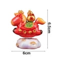 thumbnail image 4 of NOVELAR Rotating Horse Figurine Ornament, 2.56 x 2.36 x 1.97 in, Brings Good Fortune and Vibrant Color, Perfect for Office or Home Shelf Display, 4 of 7