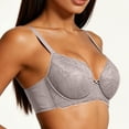 thumbnail image 4 of Njagoc3 Wireless Bras for Women Plus Size V Neck Lace Bowknot Fine Straps Everyday Comfortable Support Bra, 4 of 6