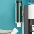 thumbnail image 4 of kkbbma Cup Dispenser Wall Mounted Bathroom Cup Holder under $5 - Disposable Paper Cups Cup Taker Drinking Fountains No Punch Automatic Drop Cups Paper Cups Mugs PET Material, 4 of 7
