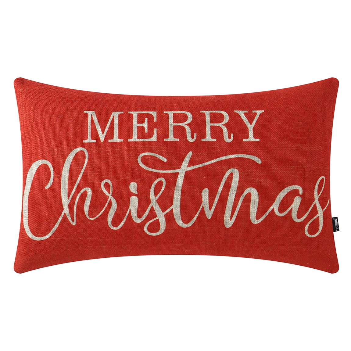 TRENDIN Christmas Covers for Pillow 20x12 inch, Farmhouse Lumbar Throw Pillowcase, Home Chair