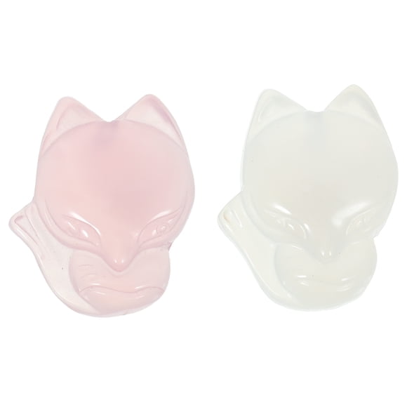 2 Pcs Charms Chalcédoine Charms Renard Mini Charms Renard Décoration pour Bricolage Décor