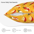 thumbnail image 3 of KLL Hot Chilli Decorative Throw Pillow Covers Velvet Soft for Couch Sofa Bedroom Living Room Outdoor (No pillow core)- 16"x16", 3 of 5