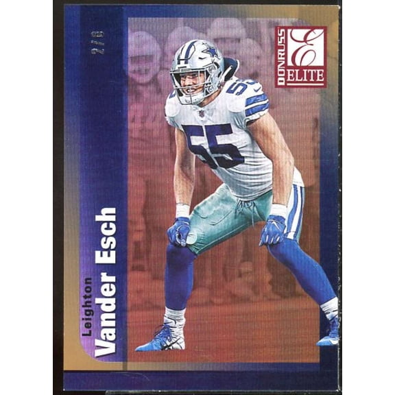 Collectible Leighton Vander Esch Card 2019 Elite '99 Elite Gold #21