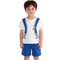 thumbnail image 5 of Toddler Boy Outfits 2 Piece Graphic Print Short Sleeve Crew Neck T-Shirt Top And Shorts Casual Wear Baby Boys' Clothing Sets Size 3-4 Years, 5 of 9