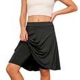 thumbnail image 1 of HXWCHs Button Dress European Style A Line Skirt with Built In Shorts Two Layer Design for Summer Season Black 8-9 Years, 1 of 3