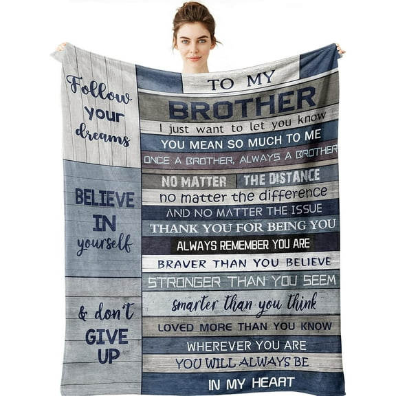 Big Brother Gift - Gifts for Brother Blanket - Funny Brother Gifts from Sister - Brother Birthday Gifts - Funny Birthday Gifts for Older Brother - Bro Christmas Graduation Gift Ideas