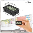 thumbnail image 5 of Mini LCD digital (3 PCS - A) Termómetro Higrómetro Temperatura Humedad -50~70 ℃ 10%~99% RH Termómetro portátil Termohigrómetro Indicador para humidores de cocina de oficina Incubadoras de reptiles, 5 of 5