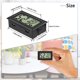 thumbnail image 5 of Mini termómetro digital LCD, higrómetro, temperatura, humedad -50 ~ 70 ℃ 10% ~ 99% RH, termómetro portátil, termohigrómetro, indicador para humidores de cocina de oficina, incubadoras de reptiles (3 piezas - A) Rojo Verde, 5 of 5