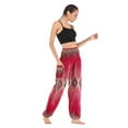 thumbnail image 3 of SWSMCLT Women's Waist Casual Pants Yoga Pants Track Yoga Pants High Waisted Boho Lounge Long Soft Palazzo Elastic Style1 Small-X-Large, 3 of 4