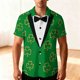 thumbnail image 1 of Ceisia St. Patrick's Day Men's Unisex Hawaiian Shirt | Summer Beach Casual Short Sleeve Button Down Gift Printed Top, 1 of 9
