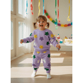 thumbnail image 2 of Toddler Baby Girl Boy Mardi Gras Outfit Long Sleeve Crewneck Colorful Star Embroidery Sweatshirt Pants Set Cute Spring Carnival Clothes, 2 of 10