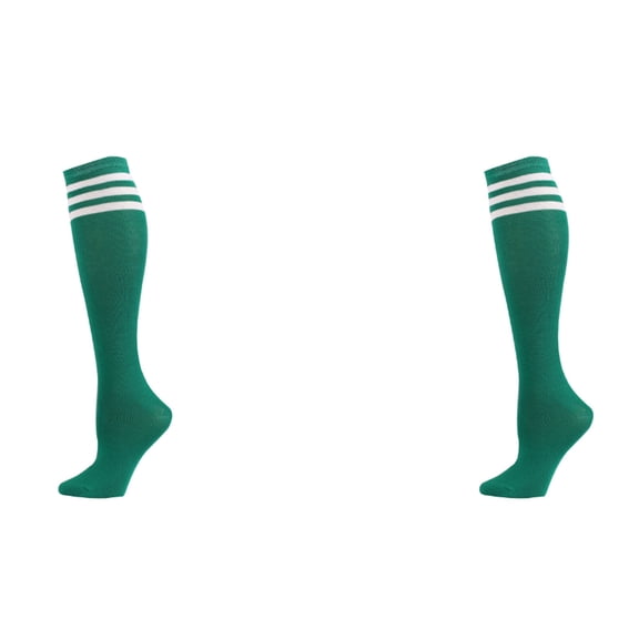 AUQ 2Pair Knee High Socks,Chemical Fiber No Show Socks Womens,Womens Socks,Green