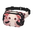 thumbnail image 2 of Easygdp Cute Axolotl Sakura Blossoms Fanny Packs para Mujeres y Hombres, Bolsa de Cinturón, Bolsos de Cruz para Trabajo/Correr/Senderismo, 2 of 9