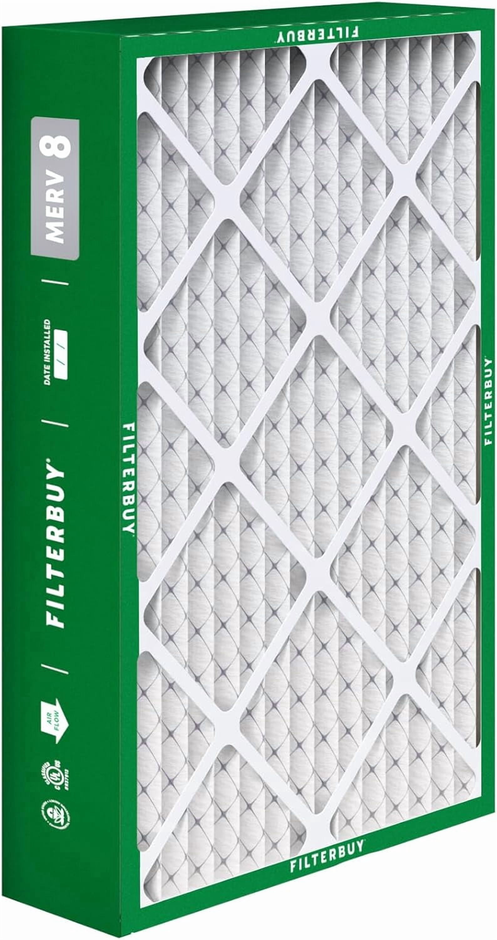 Filterbuy 15.75x27.63x3.50 Air Filter MERV 8 Dust Defense, Pleated HVAC AC Furnace Filter Replacement for Aprilaire Space-Gard 2140, 1-Pack