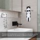 thumbnail image 5 of Toalla cara absorbente toallas de mano cómodas decoraciones baño baño decorativo pañuelos para el año nuevo cumpleaños housewarming negro blanco sidaley HA010657-01, 5 of 6
