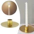 thumbnail image 4 of fastboy Pillar Candle Holder Candlelight Home Decor for Party Christmas Dining Gold Large, 4 of 9
