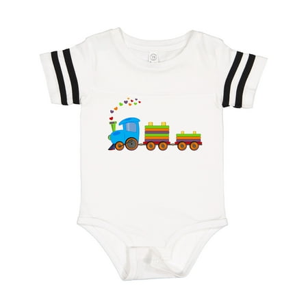 

Inktastic Colorful Toy Train Gift Baby Boy or Baby Girl Bodysuit