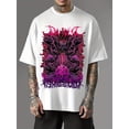 thumbnail image 1 of [Camiseta Gótica Gótica] Camiseta Gótica Negra para Hombre | Estampado de Calavera y Serpiente, Camiseta Casual de Verano, Manga Corta y Cuello Redondo, 1 of 5