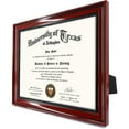 thumbnail image 6 of GraduationMall Certificate Documents Diploma Frame Cherry Solid Wood with Intricate Black Rope Detail 8.5 x 11, 6 of 7
