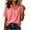 Red, variant on Woman Tops Summer Striped Print Hooded Drawstring Short Sleeve Tops Casual Button Down Blouses Loose Fit (Navy,S)