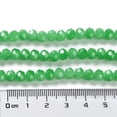 thumbnail image 5 of 20strands Baking Painted Imitation Jade Glass Bead Strands Faceted Rondelle Medium Sea Green 8x6mm Hole: 1mm about 63~65pcs/strand 39~40cm, 5 of 5
