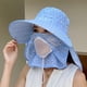 thumbnail image 5 of Sombrero de sol de verano para mujer, protector solar, versión coreana del gran sombrero de madre, sombrero de sol para montar a caballo, sombrero de té, 5 of 5