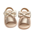 thumbnail image 2 of Povozer Baby Boy Sandals Baby Shoes Boy Baby Girl Sandals Infant Summer Soft Sole Shoe Anti-Slip Crib Shoes(Infant/Toddler) for 6,Gold, 2 of 4