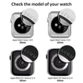 thumbnail image 6 of ALMNVO 2 Pack Case for Apple Watch Case Series 7 45mm 41mm 44mm 40mm 42mm 38mm Accessories Soft Plated TPU Bumper Protector Cover iWatch 3 4 5 6 SE 2, 6 of 8